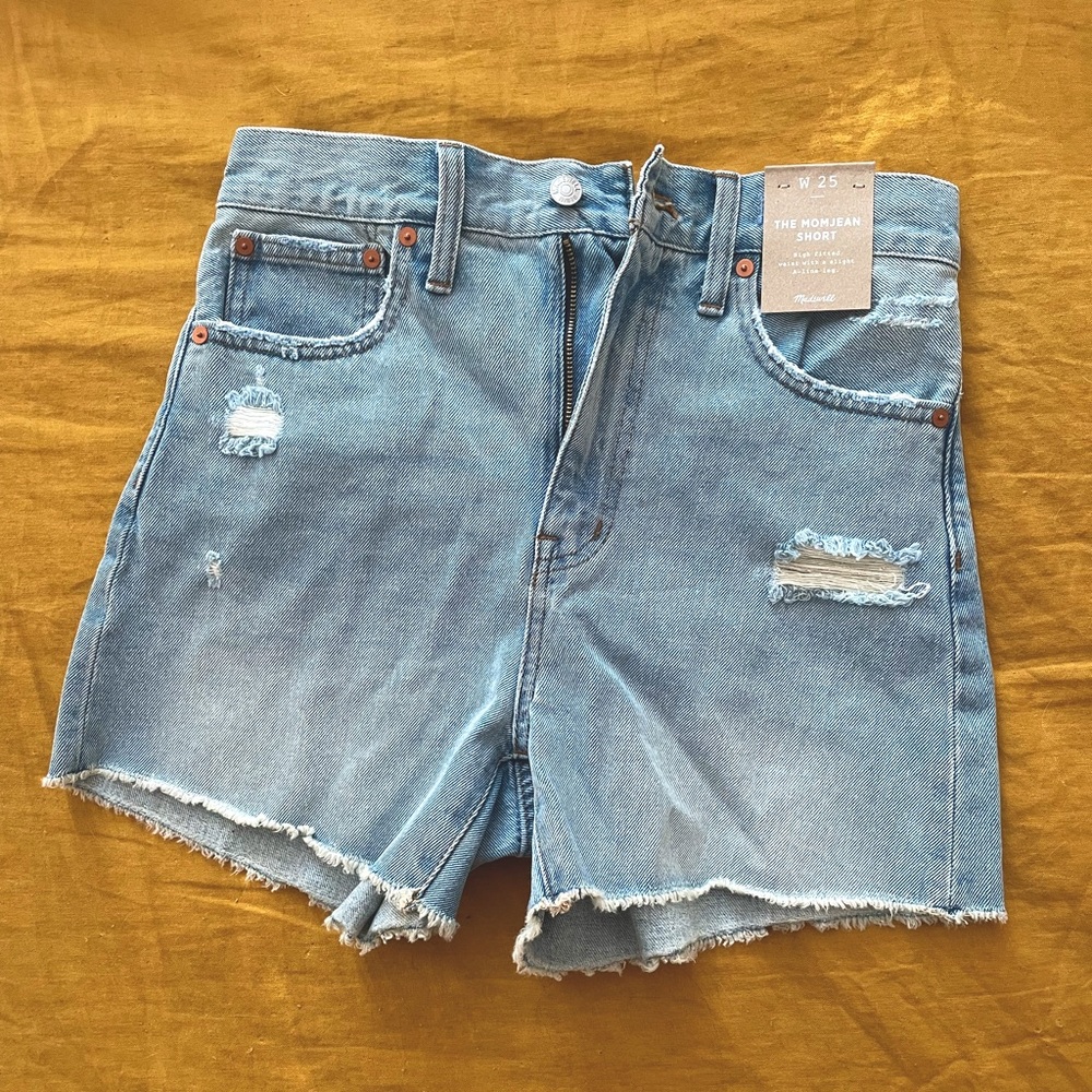 NWT Madewell The Momjean Short